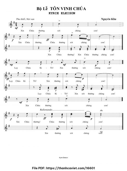 Bộ Lễ Tôn Vinh Chúa - Nguyên Kha - trang 1