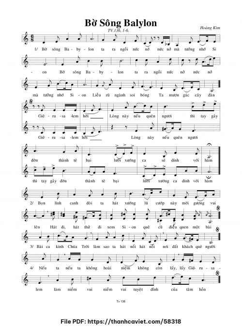 Bờ sông Babylon - Lm. Hoàng Kim - trang 1