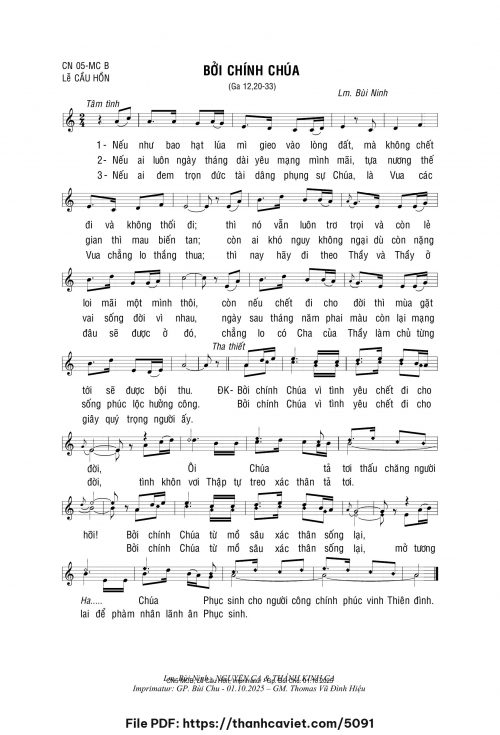 Bởi chính Chúa - Lm. Bùi Ninh - trang 1