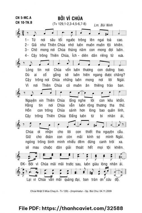 Bởi vì Chúa - Lm. Bùi Ninh - trang 1