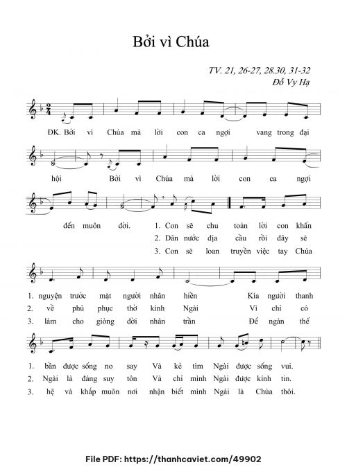 Bởi vì Chúa - Đỗ Vy Hạ - trang 1