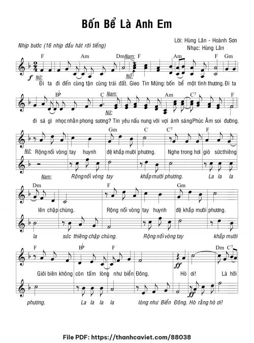 Bốn bể là anh em - Hùng Lân - Hoành Sơn - trang 1