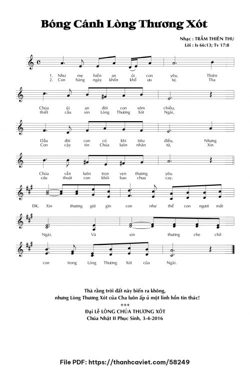 Bóng cánh lòng thương xót - Trầm Thiên Thu - trang 1