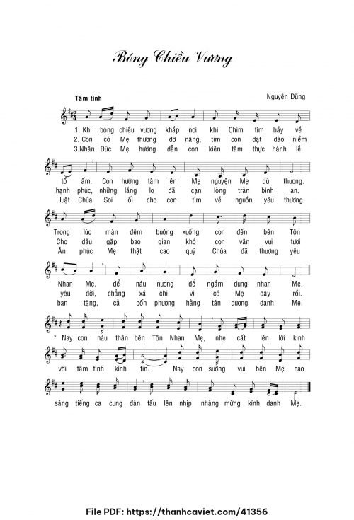 Bóng chiều vương - Nguyên Dũng - trang 1