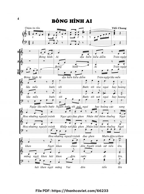 Bóng hình ai - Viết Chung - trang 1