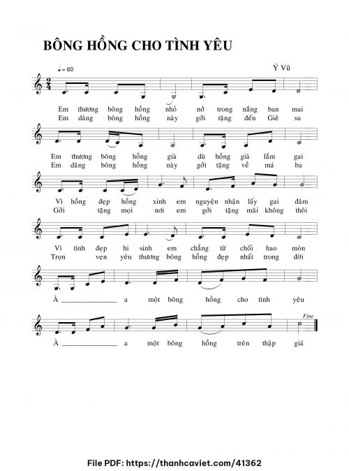 Bông hồng cho tình yêu - Ý Vũ - trang 1