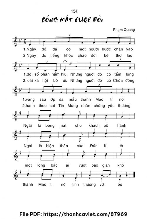 Bóng mát cuộc đời - Lm. Phạm Quang, OP - trang 1