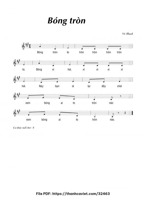 Bóng tròn - Vũ Thanh - trang 1