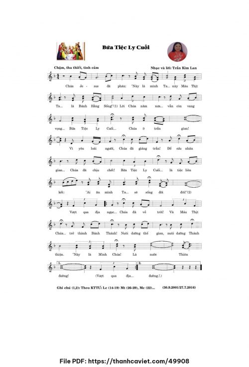 Bữa tiệc ly cuối - Trần Kim Lan - trang 1