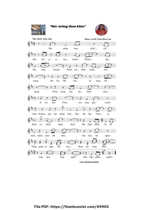 Bức tường than khóc - Trần Kim Lan - trang 1