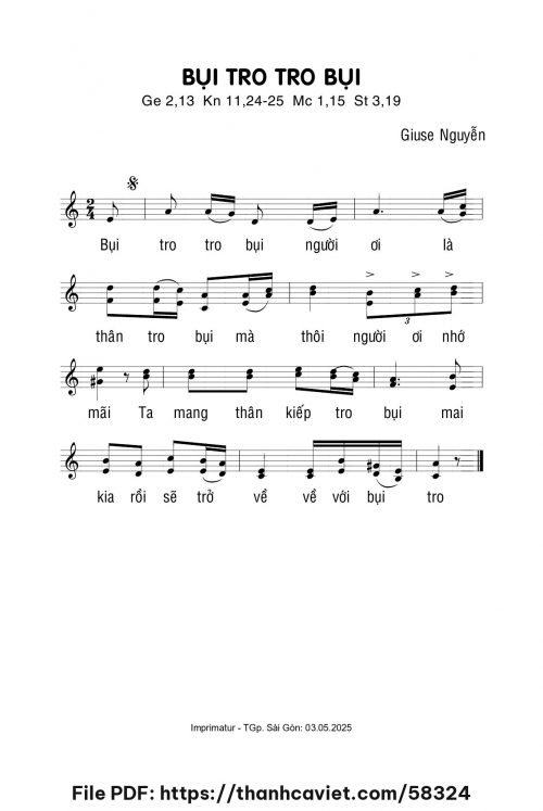 Bụi tro tro bụi - Giuse Nguyễn - trang 1