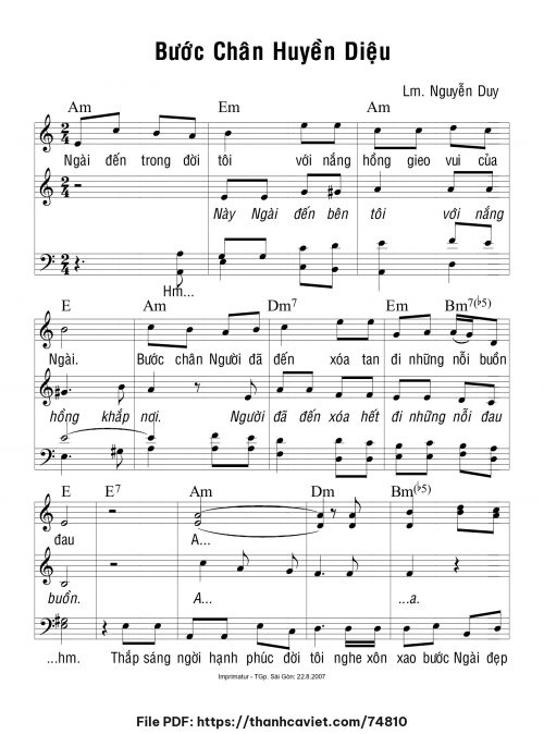 Bước chân huyền diệu - Lm. Nguyễn Duy - trang 1
