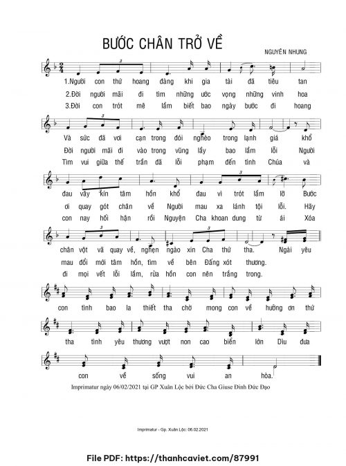 Bước chân trở về - Nguyên Nhung - trang 1