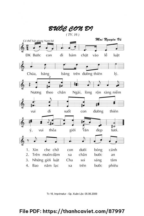Bước con đi - Mai Nguyên Vũ - trang 1