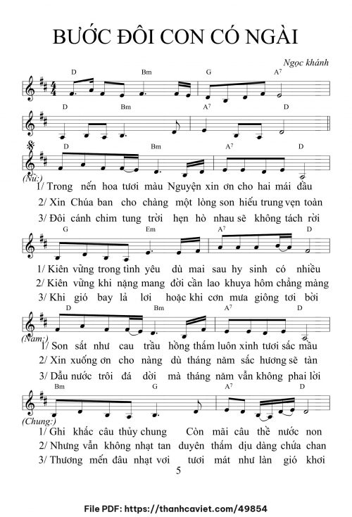 Bước đôi con có Ngài - Ngọc Khánh - trang 1