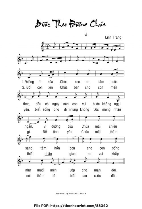 Bước theo đường Chúa - Linh Trang - trang 1