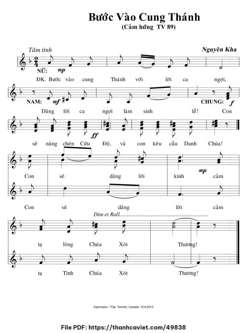 Bước vào cung thánh - Nguyên Kha - trang 1