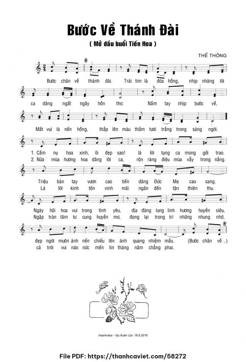 Bước về thánh đài - Thế Thông - trang 1