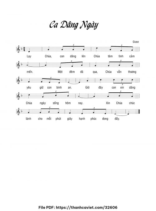 Ca dâng ngày - Giuse - trang 1