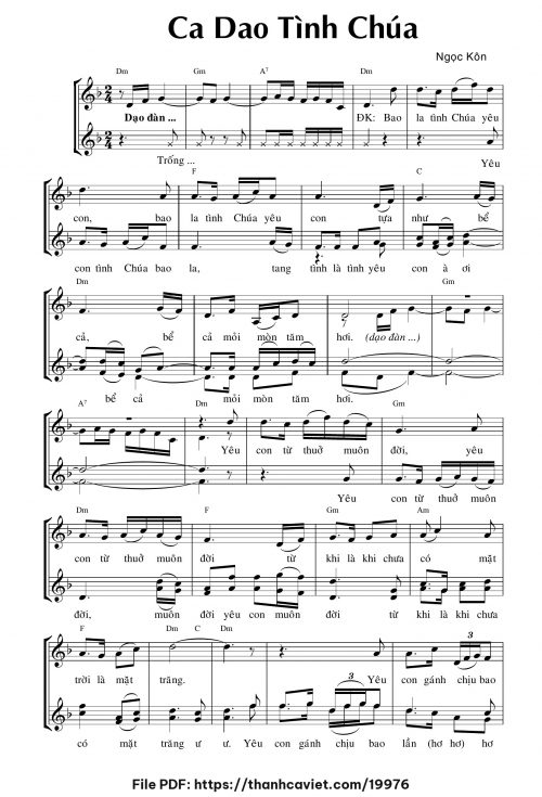 Ca dao tình Chúa - Ngọc Kôn - trang 1