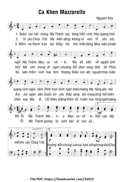 Ca khen Mazzazello - Nguyên Kha - trang 1