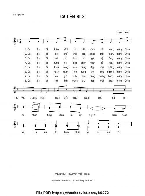 Ca lên đi 3 - Lm. Kim Long - trang 1