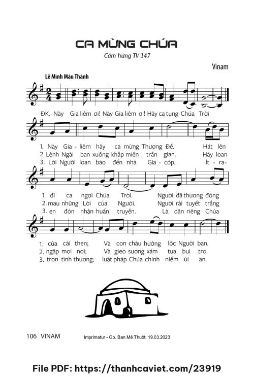 Ca mừng Chúa - Vinam - trang 1