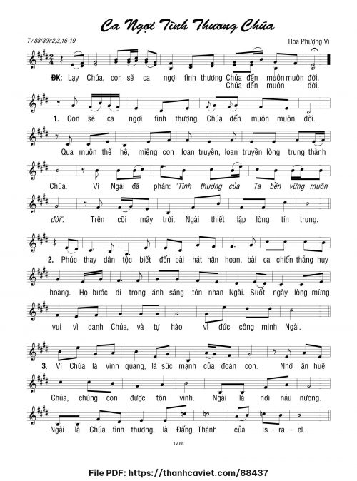 Ca ngợi tình thương Chúa - Tín Vy (Hoa Phượng Vi) - trang 1