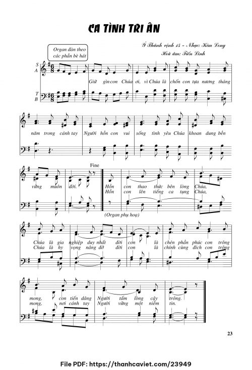 Ca tình tri âm - Tiến Linh - trang 1