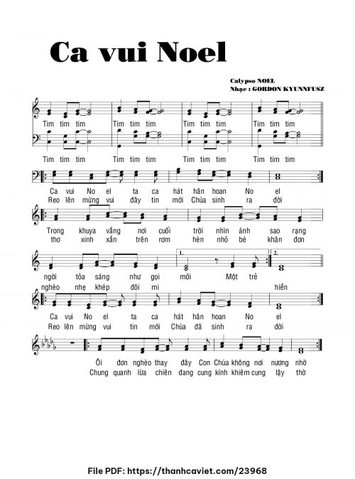 Ca vui Noel - Nhạc quốc tế - trang 1