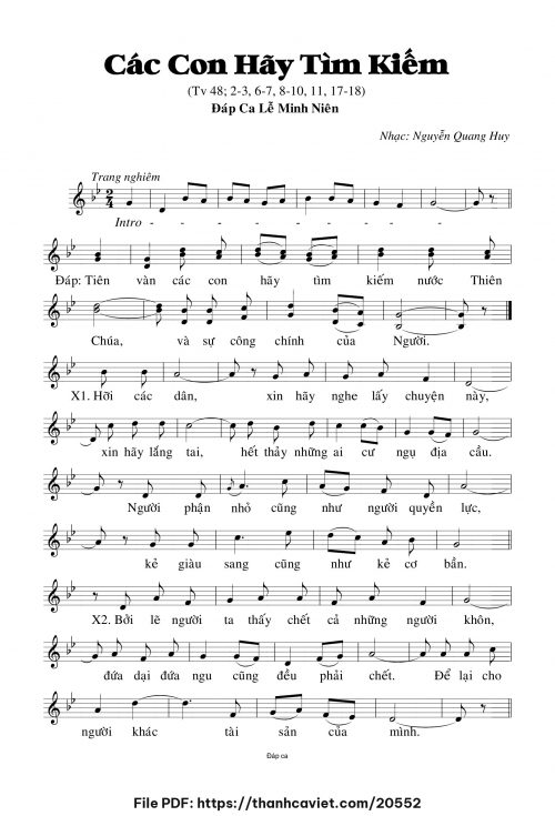 Các con hãy tìm kiếm - Nguyễn Quang Huy - trang 1