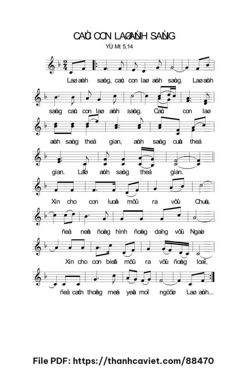 Các con là ánh sáng - Lm. Nguyễn Duy - trang 1