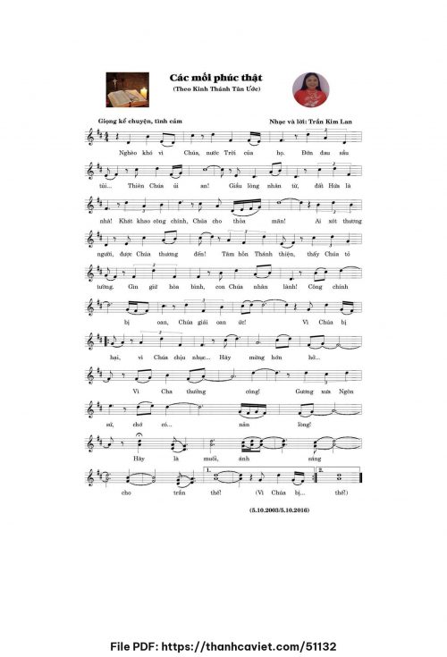 Các mối Phúc thật - Trần Kim Lan - trang 1