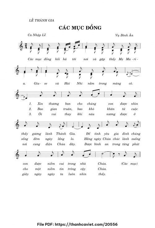 Các Mục Đồng - Vũ Đình Ân - trang 1