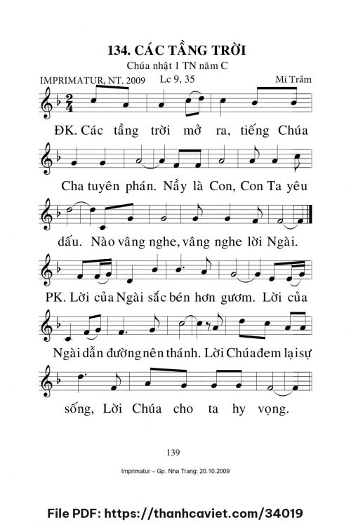 Các tầng trời [CN1 TNC] – - Lm. Mi Trầm - trang 1