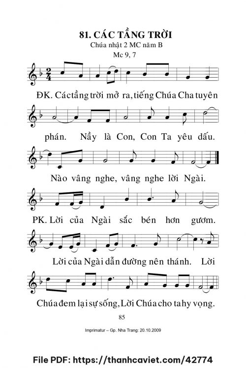 Các tầng trời [CN2 MCB] – - Lm. Mi Trầm - trang 1