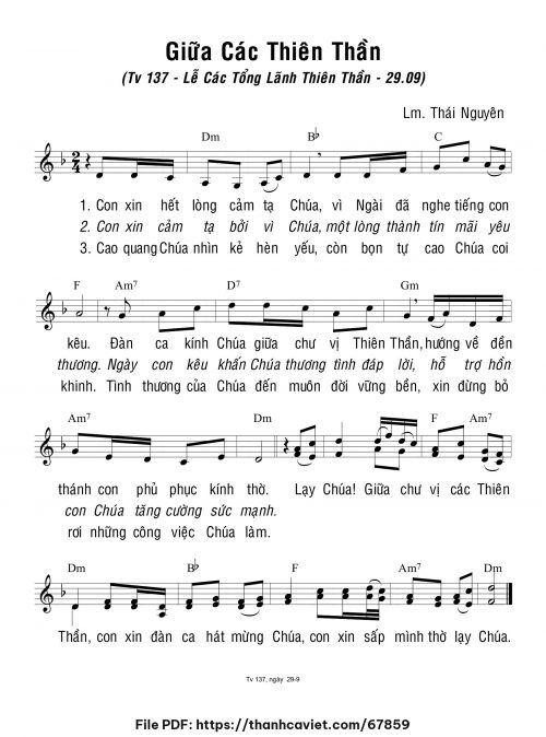 Các Tổng Lãnh Thiên Thần - Lm. Thái Nguyên - trang 1