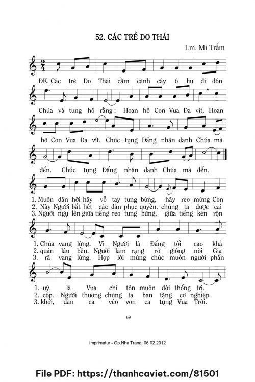 Các trẻ Do Thái - Lm. Mi Trầm - trang 1