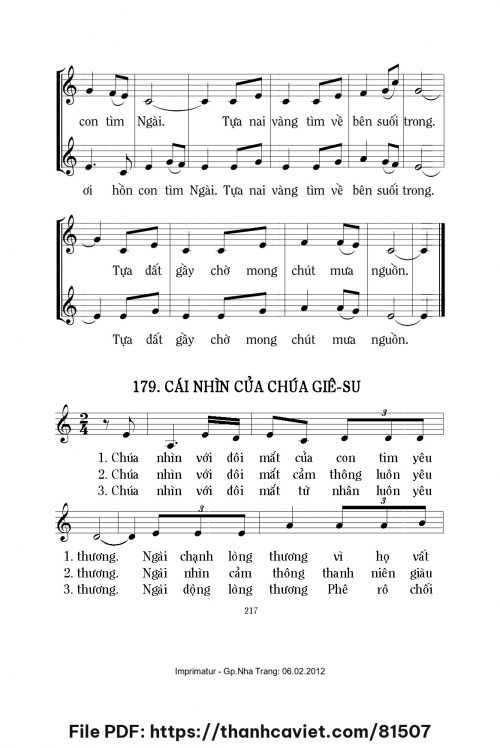 Cái nhìn của Chúa Giêsu - Lm. Mi Trầm - trang 1