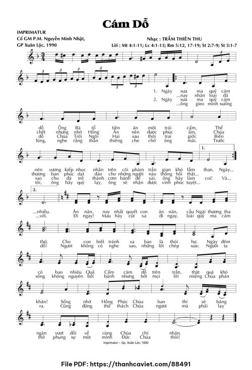 Cám dỗ - Trầm Thiên Thu - trang 1