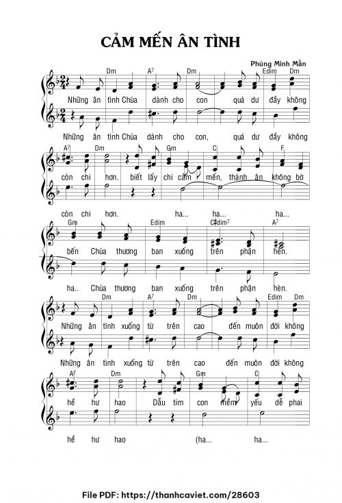 Cảm mến ân tình - Phùng Minh Mẫn - trang 1