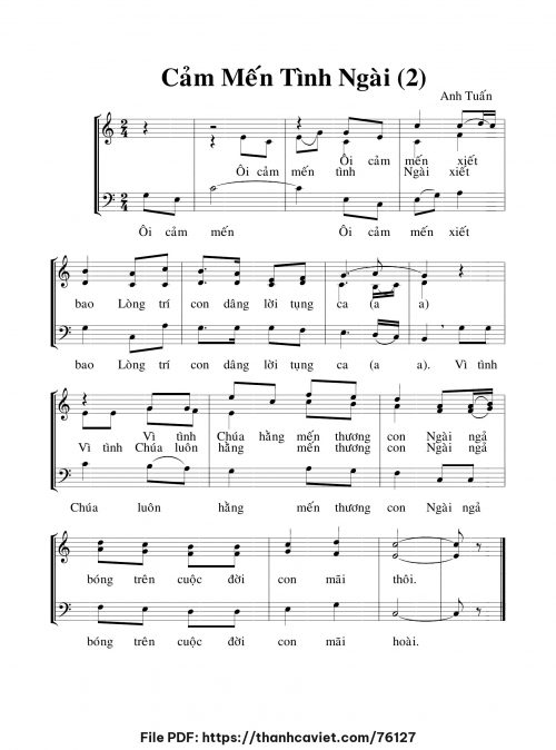 Cảm mến tình Ngài 2 - Anh Tuấn - trang 1