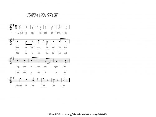 Cám ơn Trời - Chưa biết - trang 1