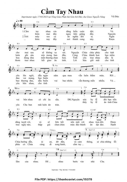Cầm tay nhau - Vũ Đức - trang 1