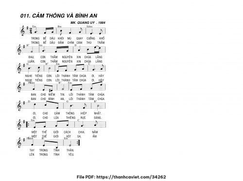 Cảm thông và bình an - Lm. Quang Uy - trang 1
