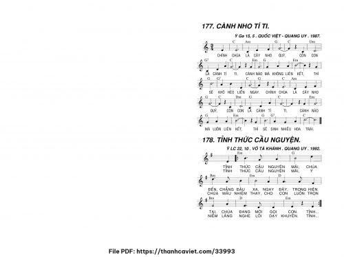Cành nho tí ti - Lm. Quang Uy - trang 1