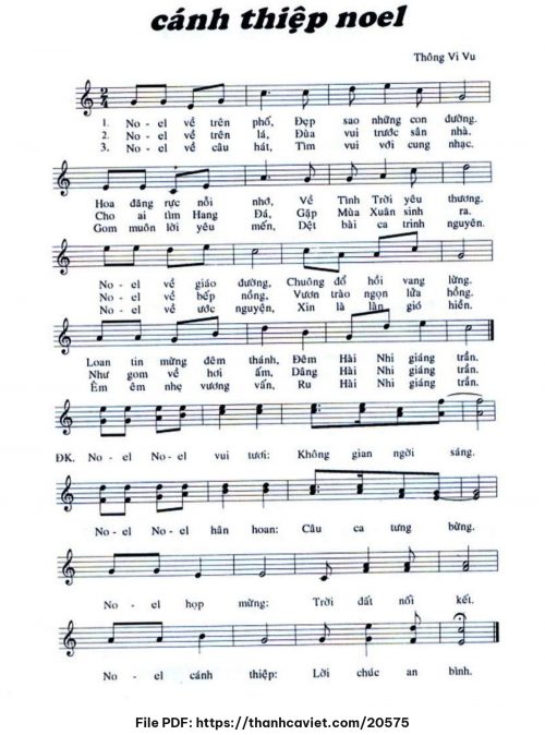 Cánh thiệp Noel - Thông Vi Vu - trang 1