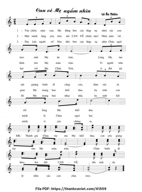 Canvê Mẹ ngắm nhìn - Lê Ân Thiên - trang 1