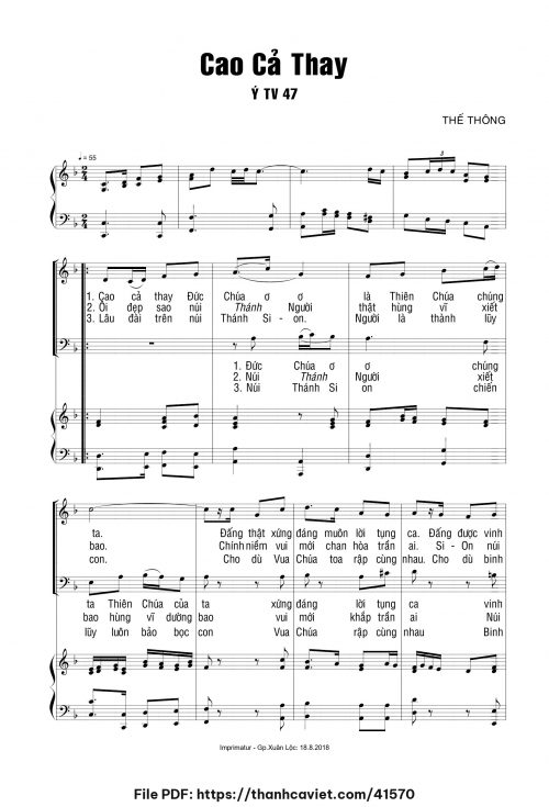 Cao cả thay - Thế Thông - trang 1