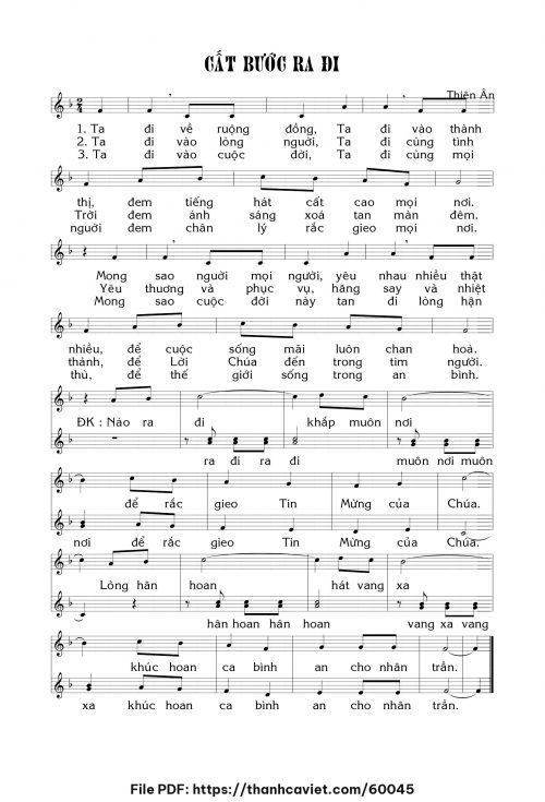 Cất bước ra đi - Lm. Thiên Ân - trang 1